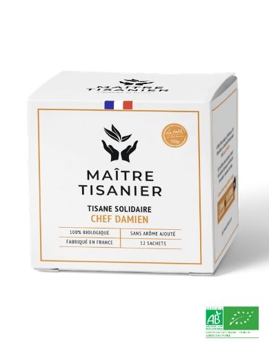 tisane solidaire des chefs - chef damien maitre tisanier
