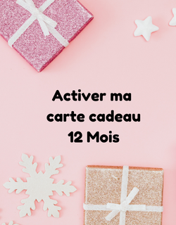 Activer Carte Cadeau 12 mois